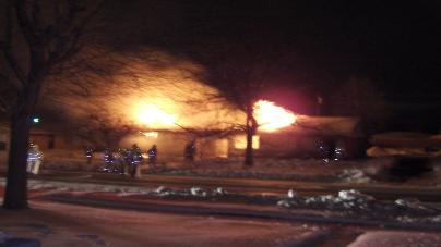 The Kettering Fire Department Fights A Fire On Croftshire Drive! 02/17/07